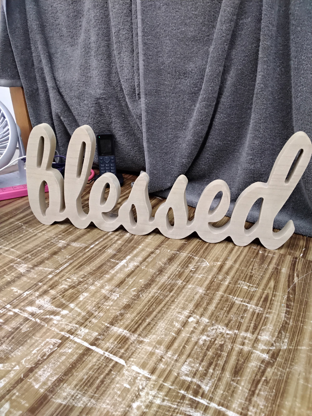Wooden "Blessed Sign