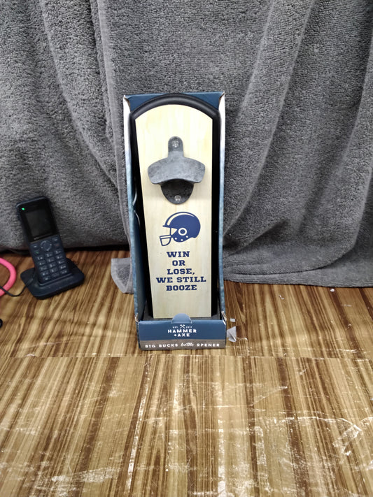 Cast Iron/ Wood Bottle Opener