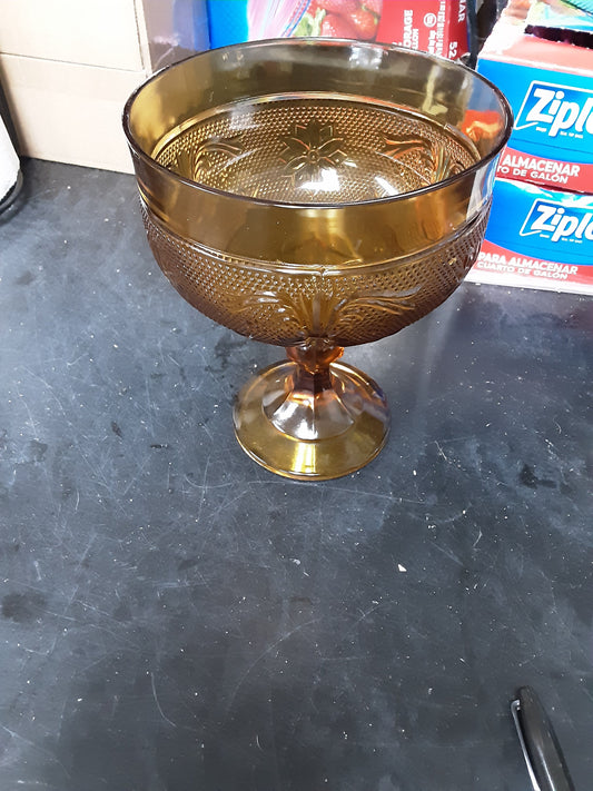 Vintage amber glass