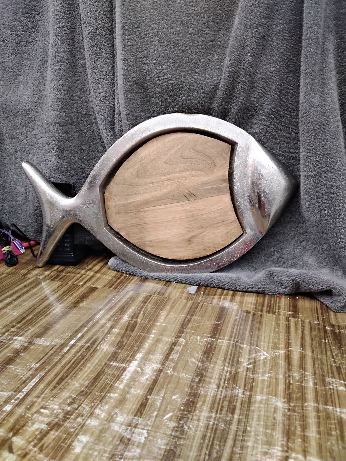 Fish shaped serving board