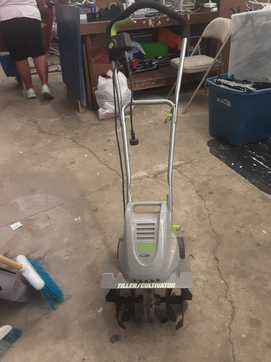 Electric tiller cultivator grey