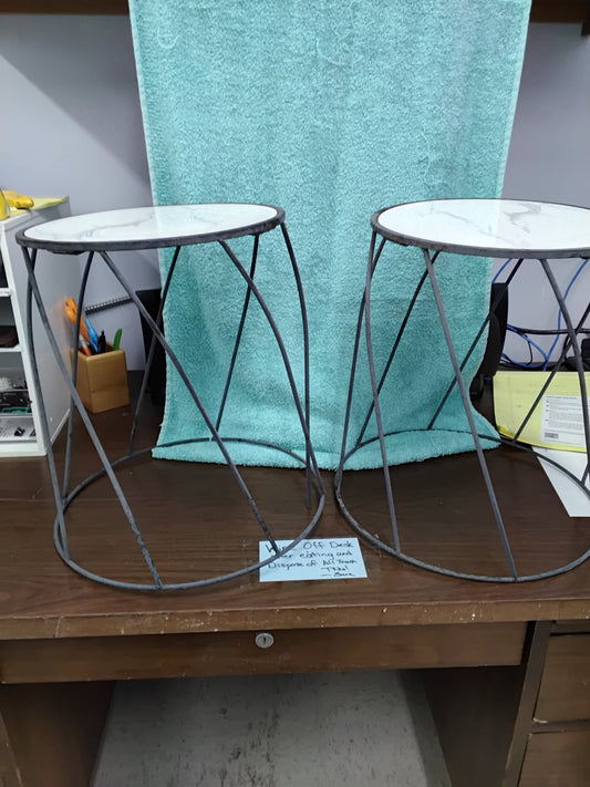 Marble Top plant stand