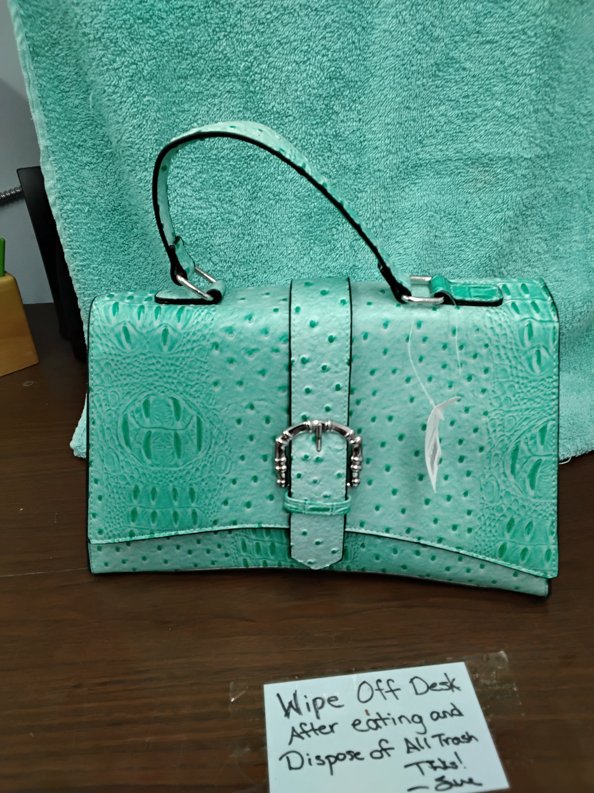 Blue purse