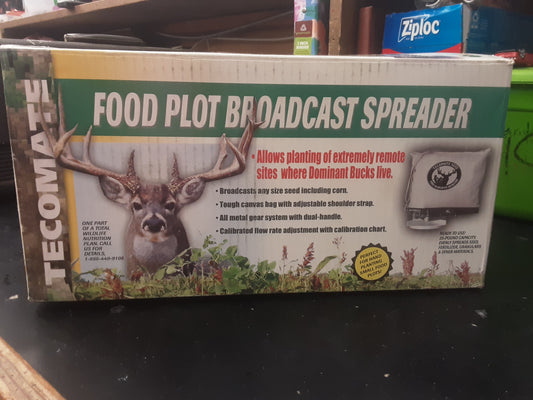 Food plot broadcast spreader
