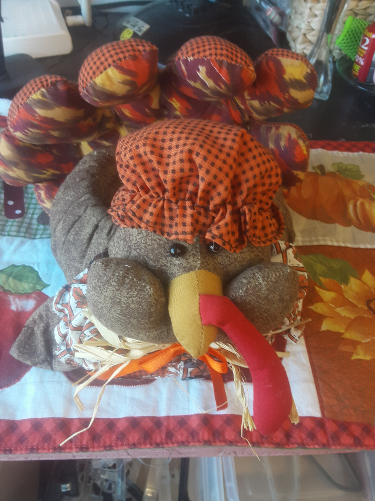 Turkey basket decor