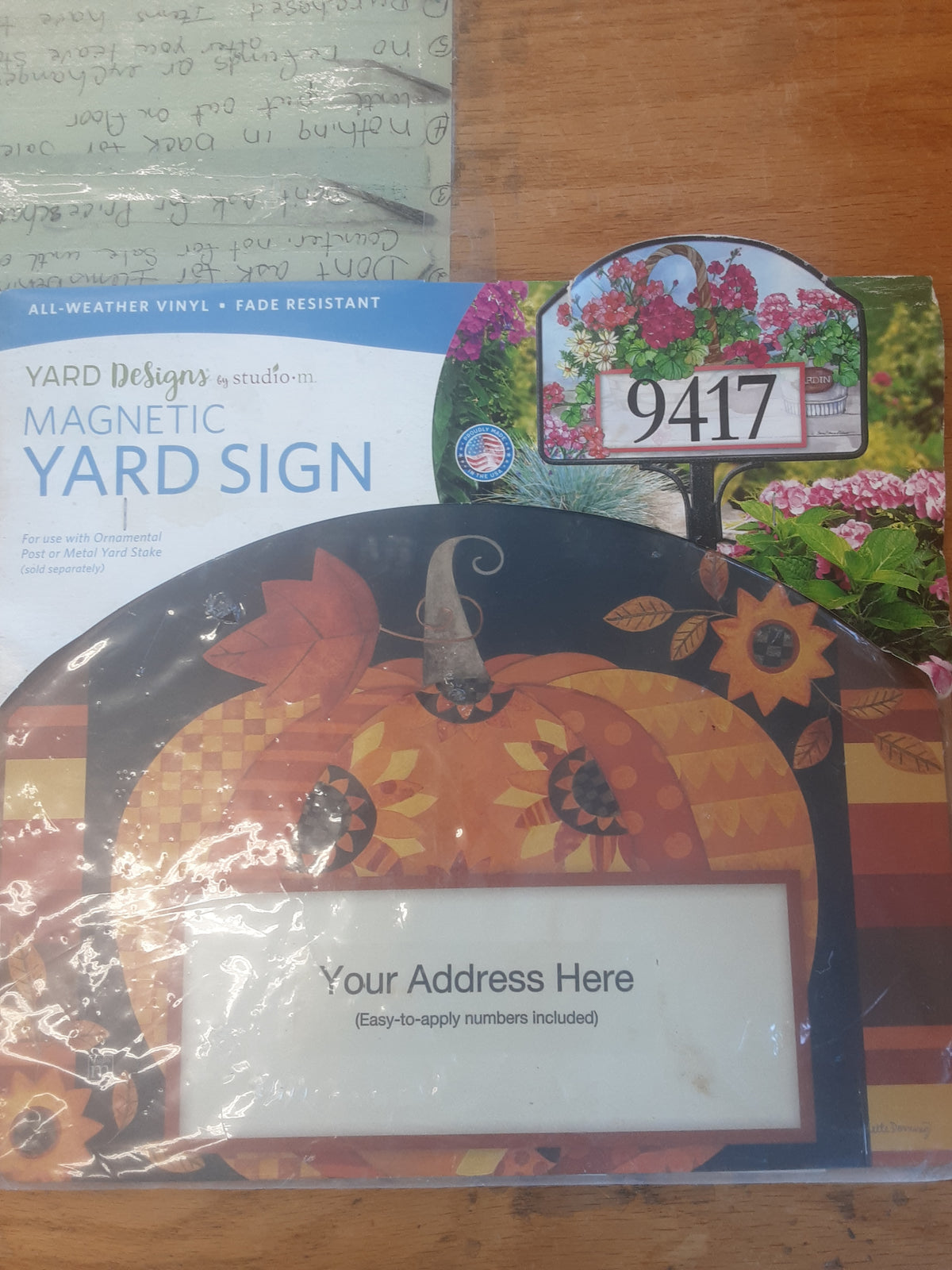 Yard sign