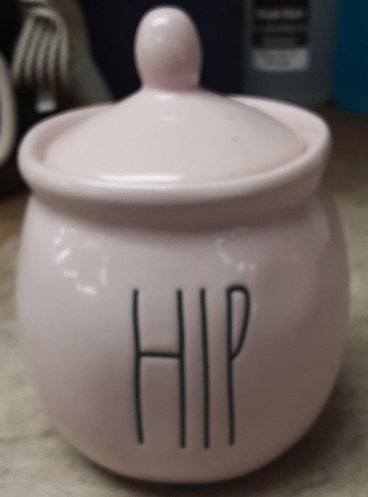 Rae Dunn hip sugar jar