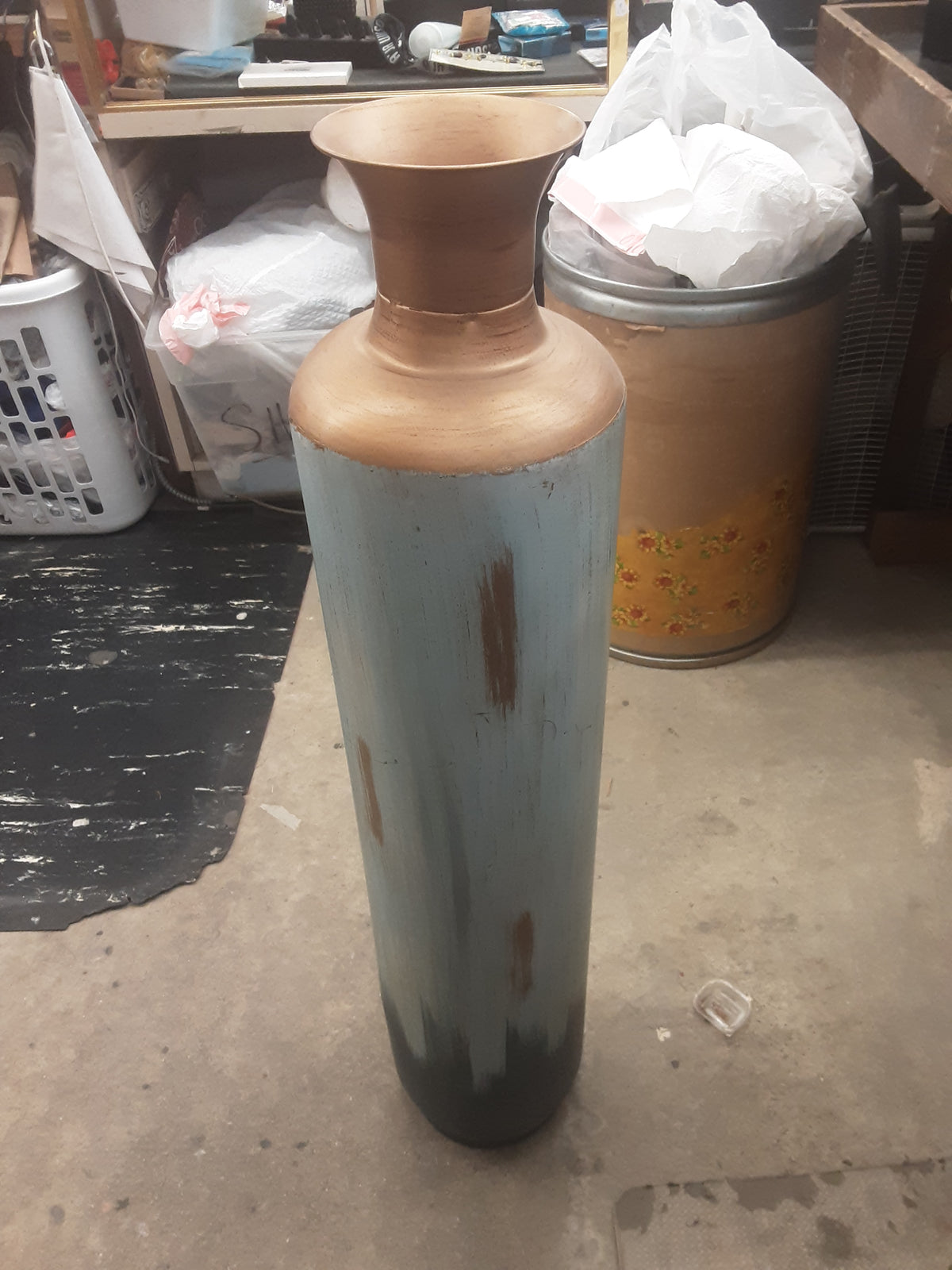 Metal vase