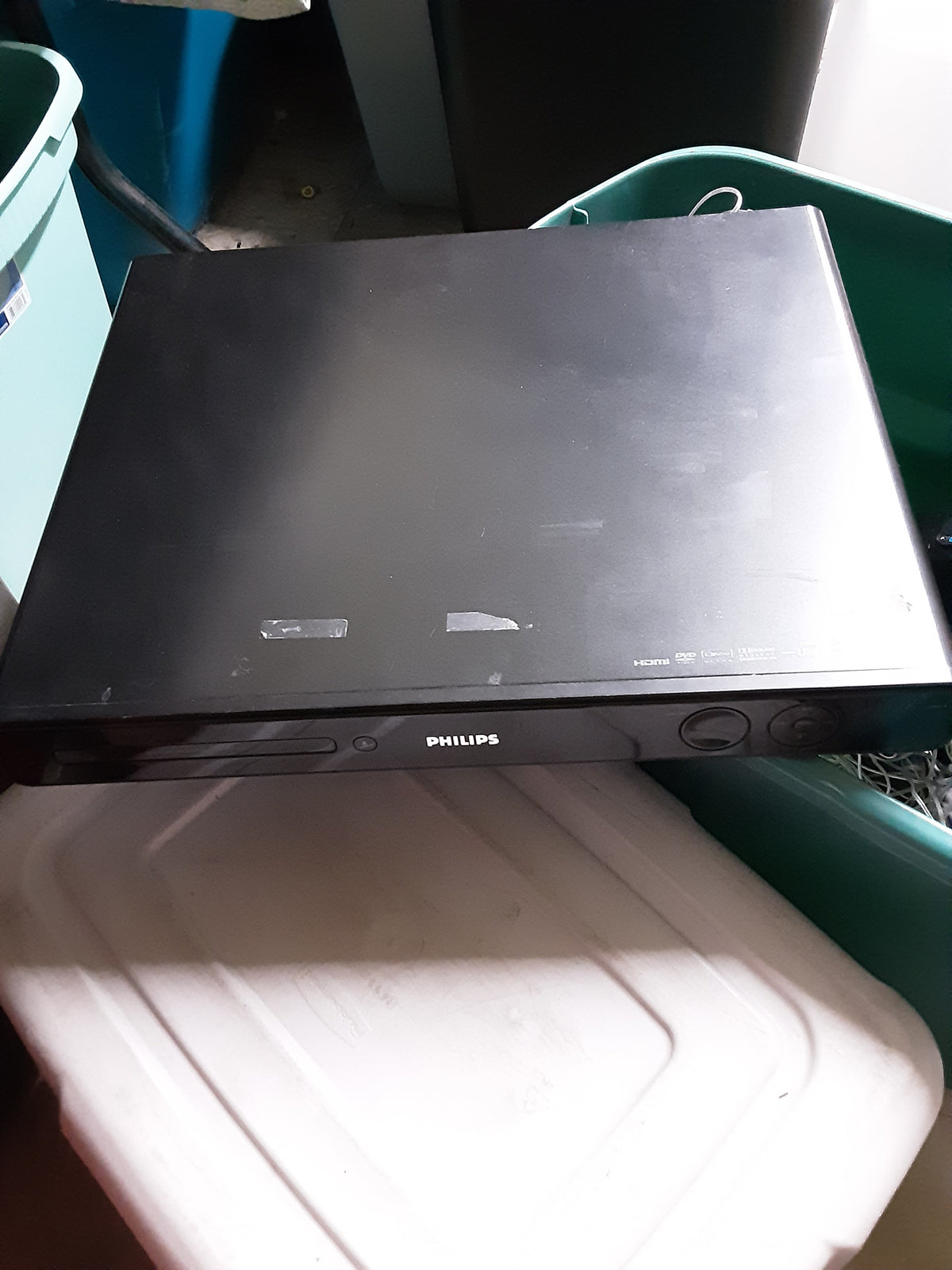 Phillips DVD player home theater system.  Works