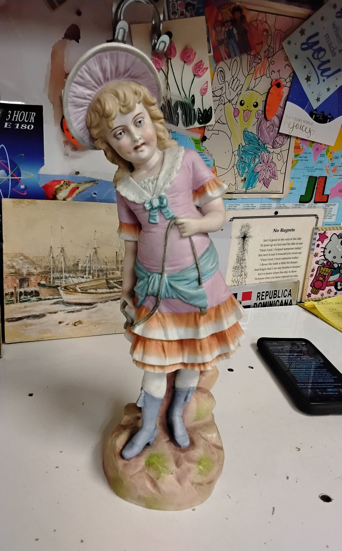 German Porcelain Girl Figurine