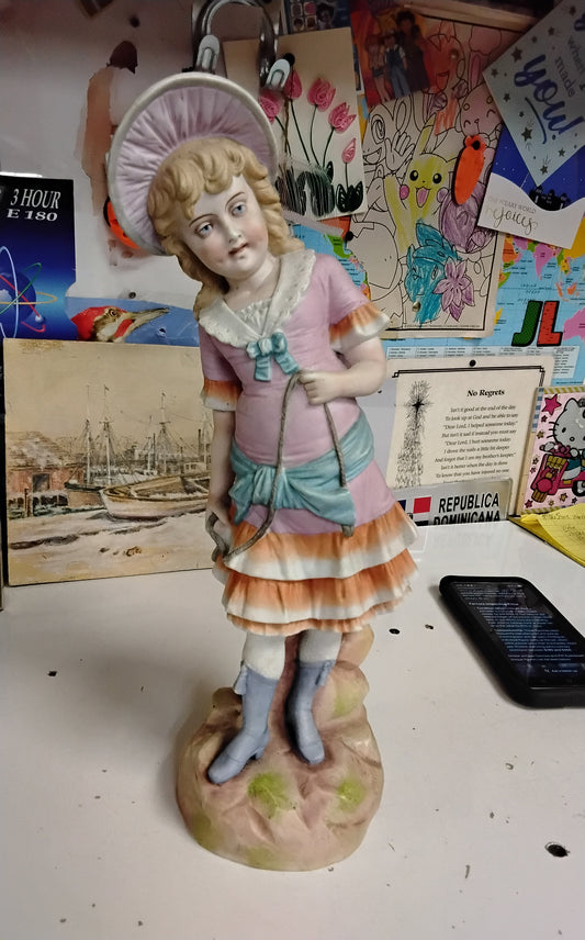 German Porcelain Girl Figurine