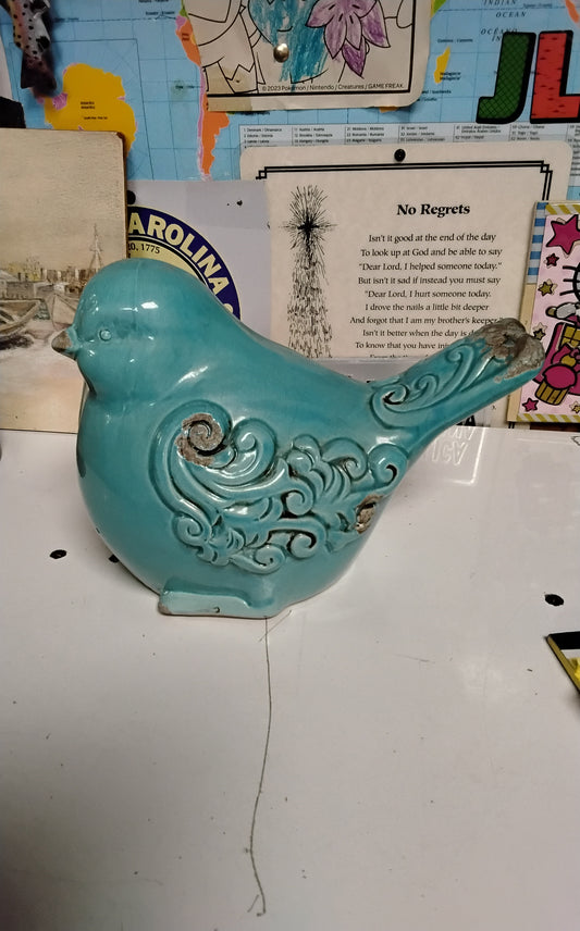 Large Ceramic Bluebird