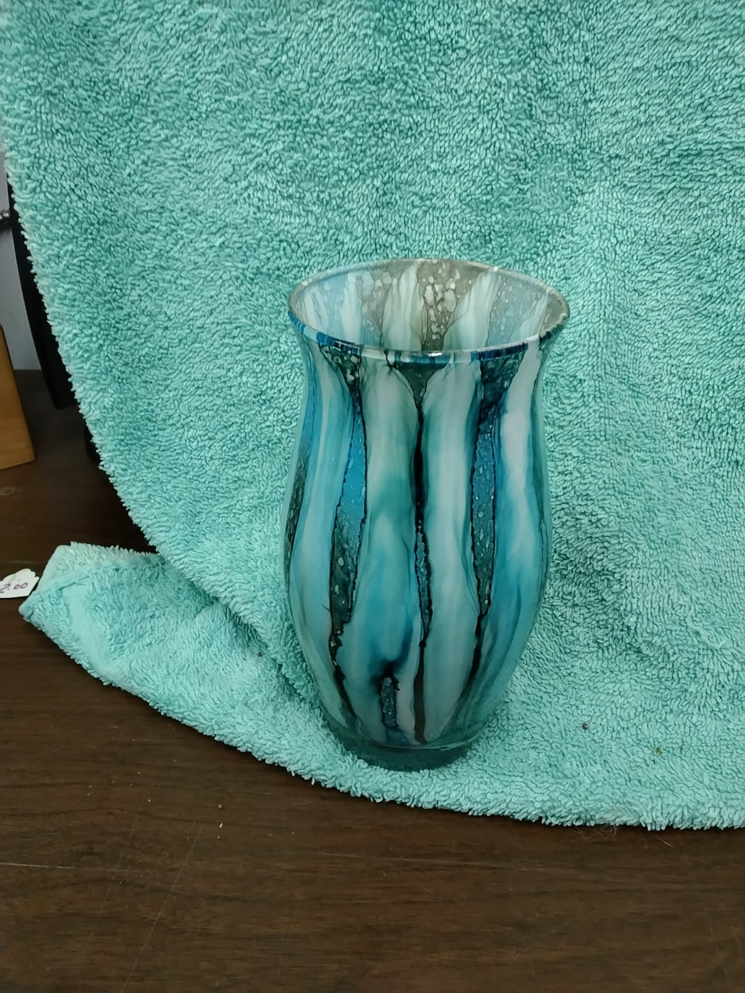 Unique blue vase