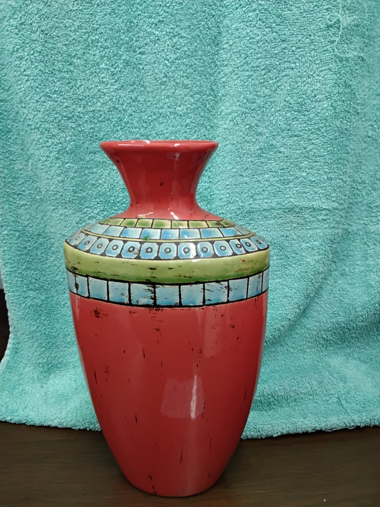 Red vase